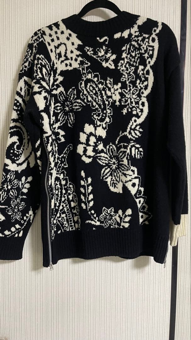 sacai サカイ floral pullover knit sweater 2