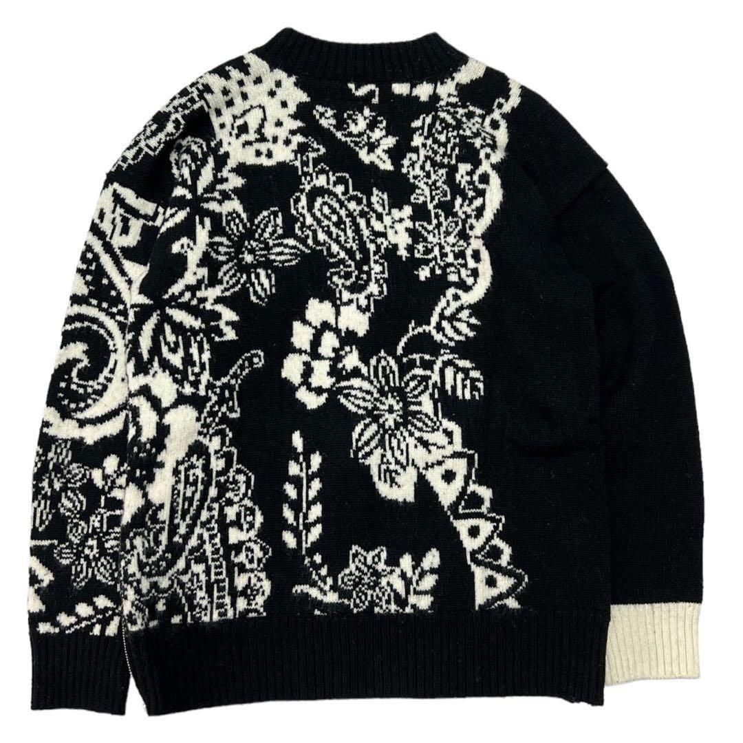 sacai サカイ floral pullover knit sweater 2