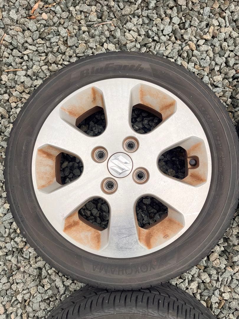 165/55R14 14インチ スズキ純正ホイールセット ヨコハマタイヤ