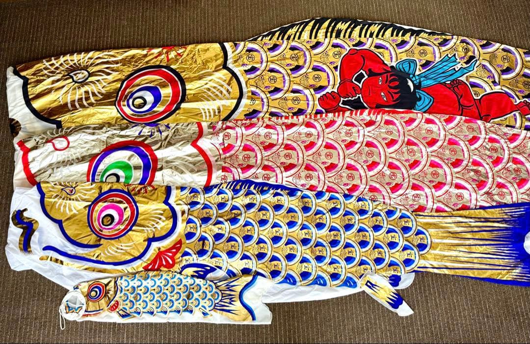 たかよページ 【徳川作・金銀宝船鯉】鯉のぼり 5枚セット
