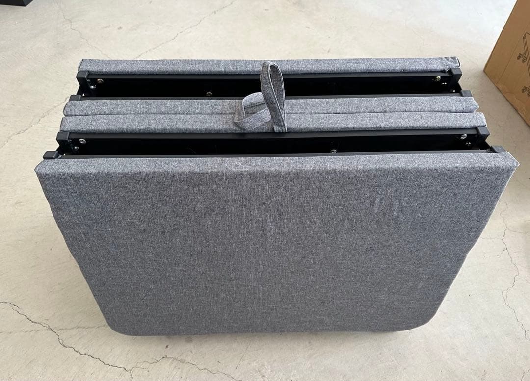 02 折りたたみベッドアウトドアベッド持ち運び可能枕内蔵キャンプベッド