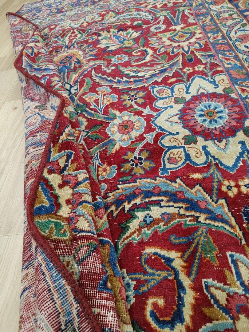 ペルシャ絨毯 ペルシャヴィンテージラグ 220x146 手織り オールド