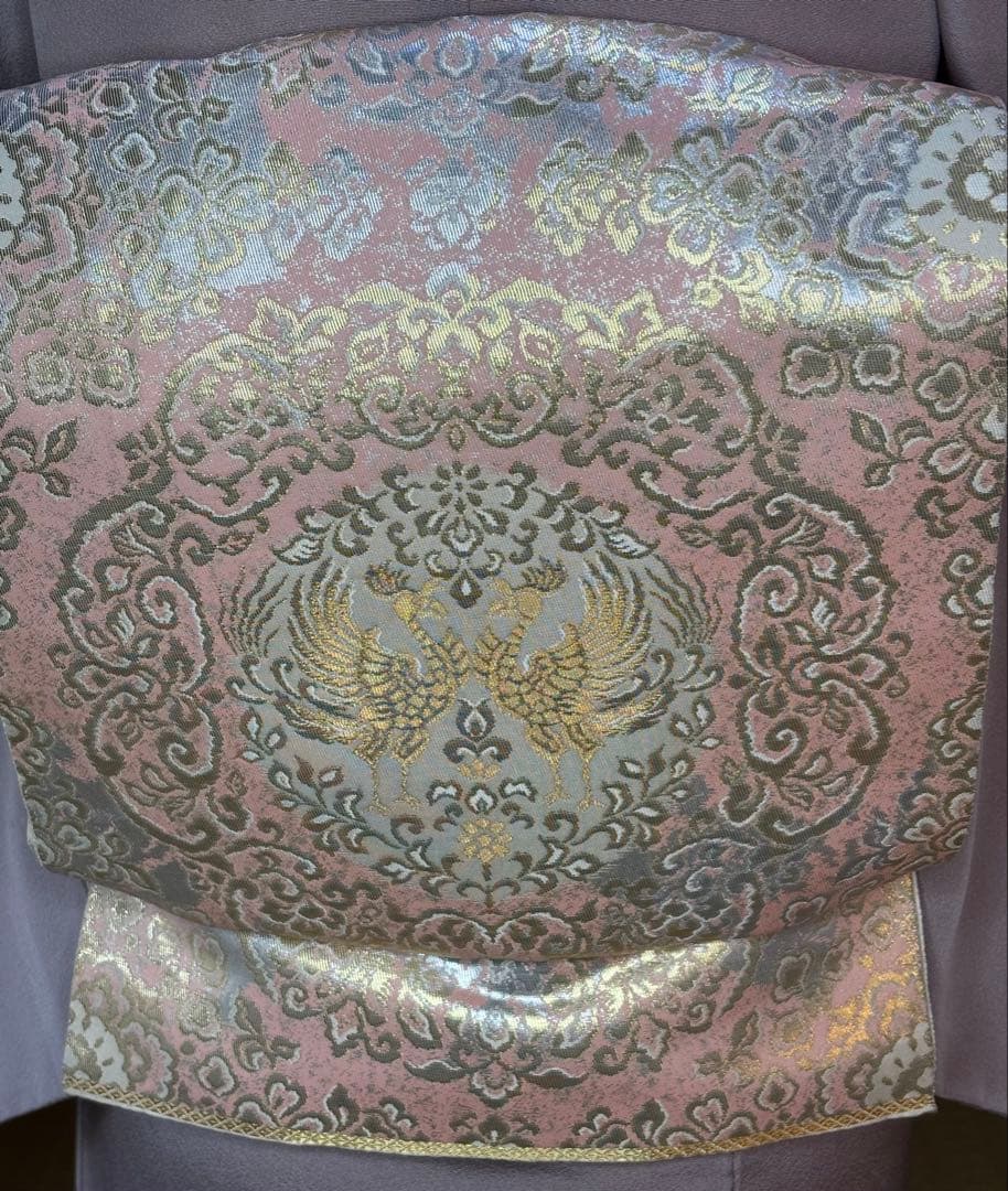 正絹豪華色留袖4点フルセット 色留袖　袋帯　帯締め帯揚げ