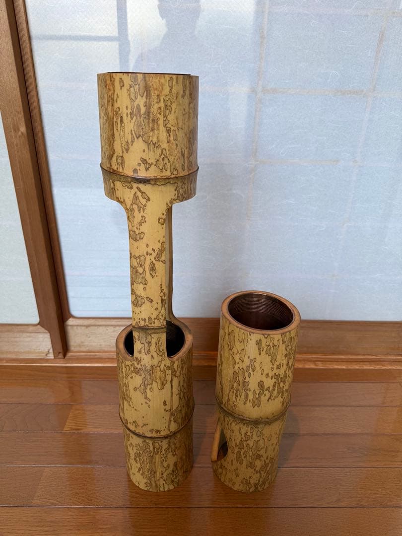 69斑竹の二重切りと寸胴の2点セット