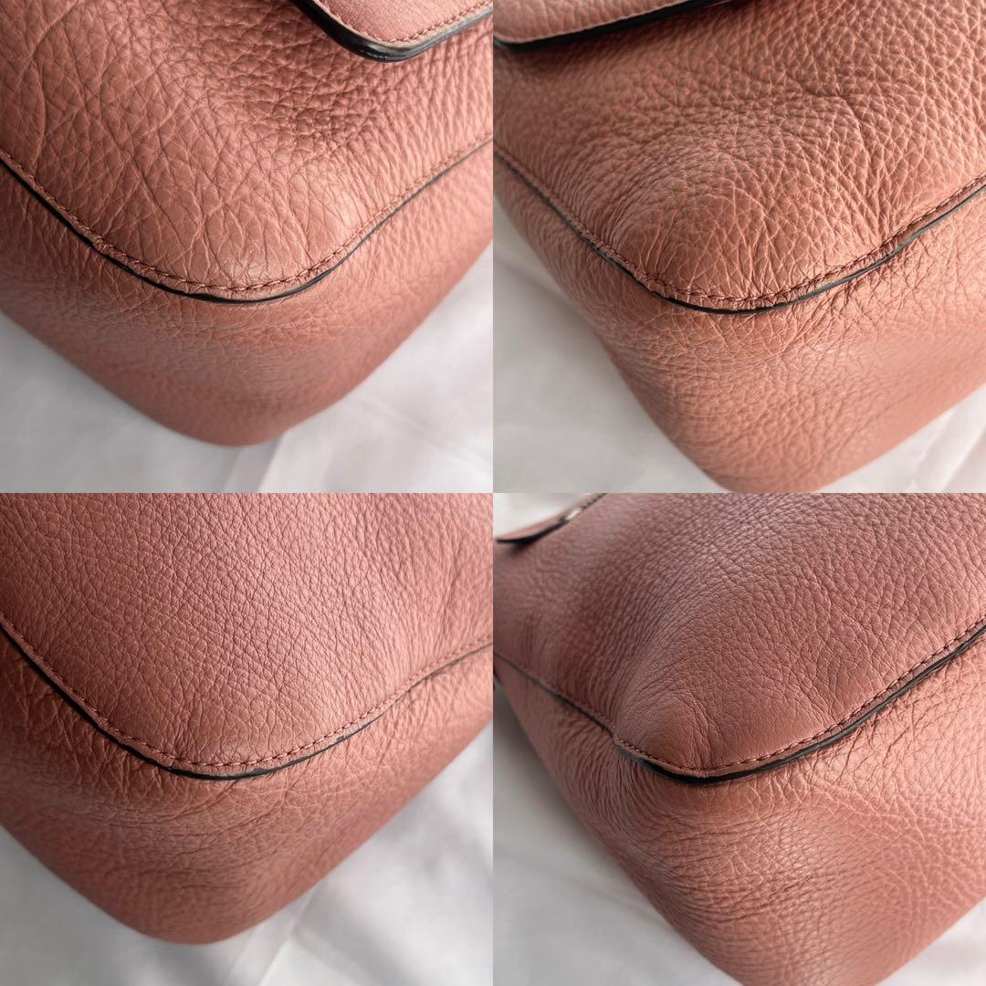 未使用級✨　BALLY ショルダーバッグ　ストライプ　2way レザー