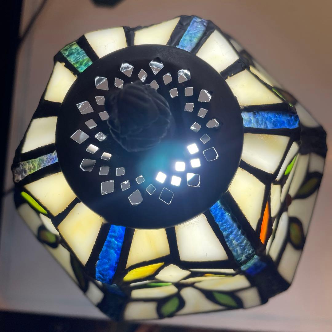 アンティーク・ステンドグラスランプ
