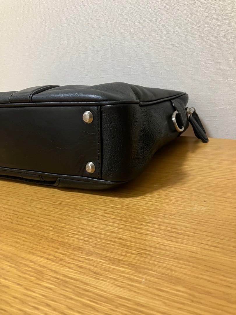 土屋鞄 ブレントブリーフ レザー シボ革 2wayビジネスバッグ 黒