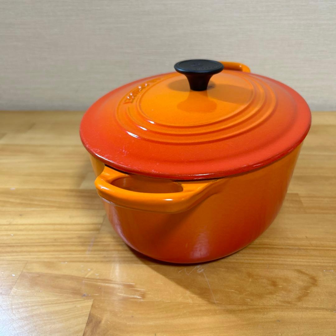ルクルーゼ　ココット・オーバル　25cm オレンジ　両手鍋　鍋