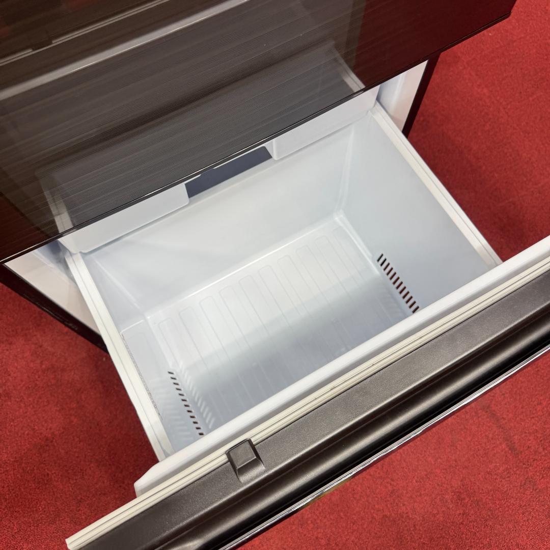 都内23区配送無料　美品三菱3ドア冷蔵庫330L　製氷有2020年製お洒落な茶色