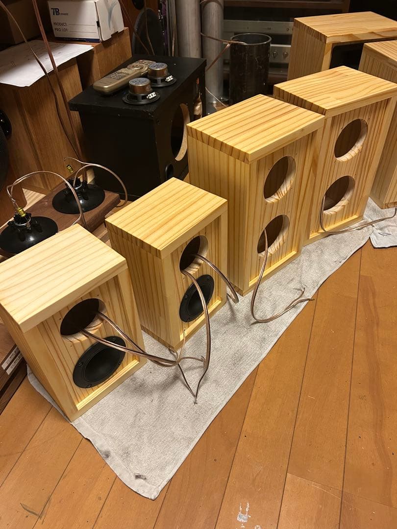 自作スピーカー ピエゾツイーター搭載2WAY密閉型スピーカー