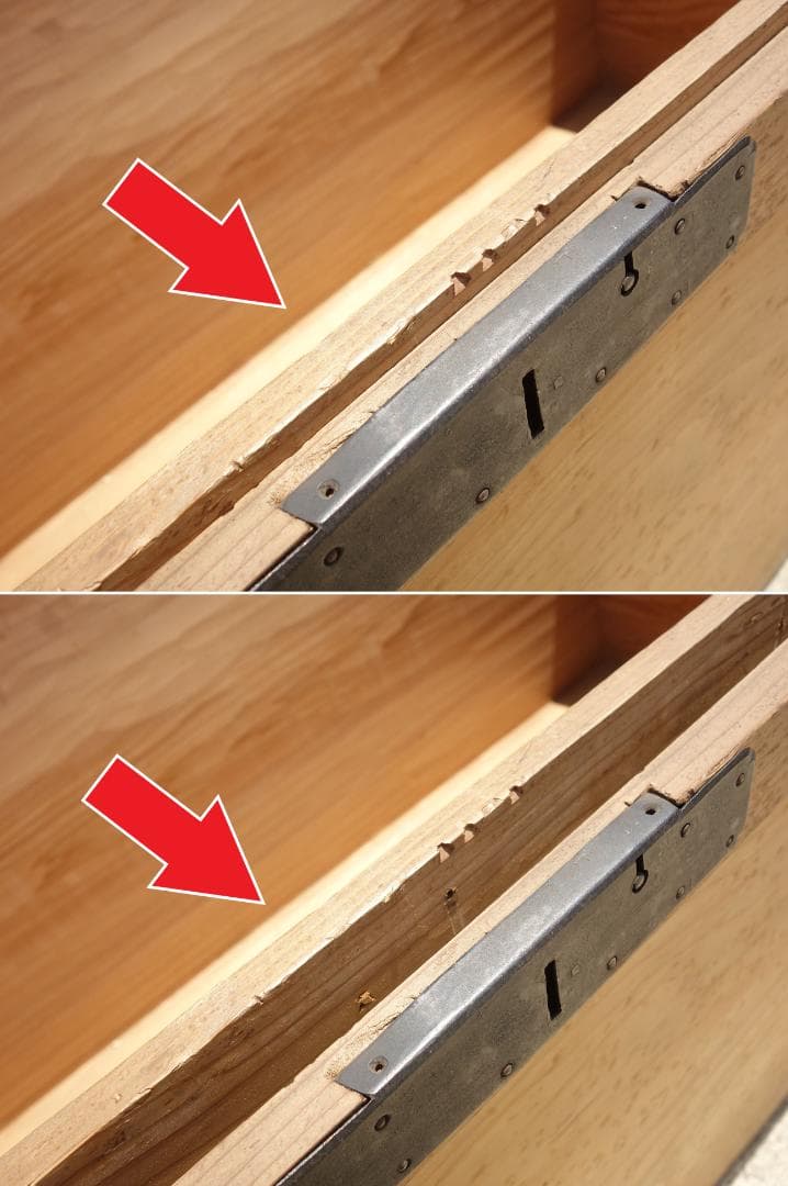 【中古】K▼長持 ながもち 古民具 箪笥 木箱 収納箱 (38642)