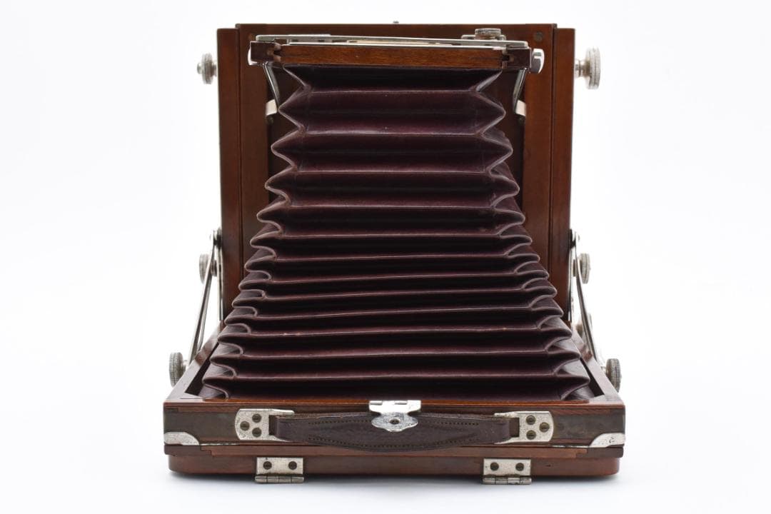 【希少な木製カメラ】ヤマザキ YAMAZAKI 大判カメラ ピントグラス付