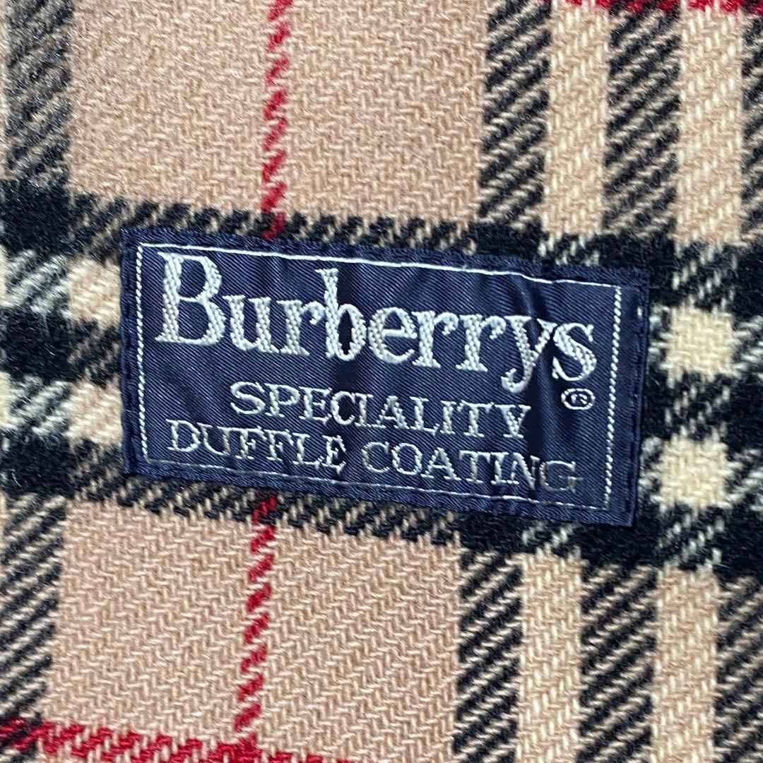 英国製 XL　Burberry　バーバリー　ノバチェック　ウール　ダッフルコート
