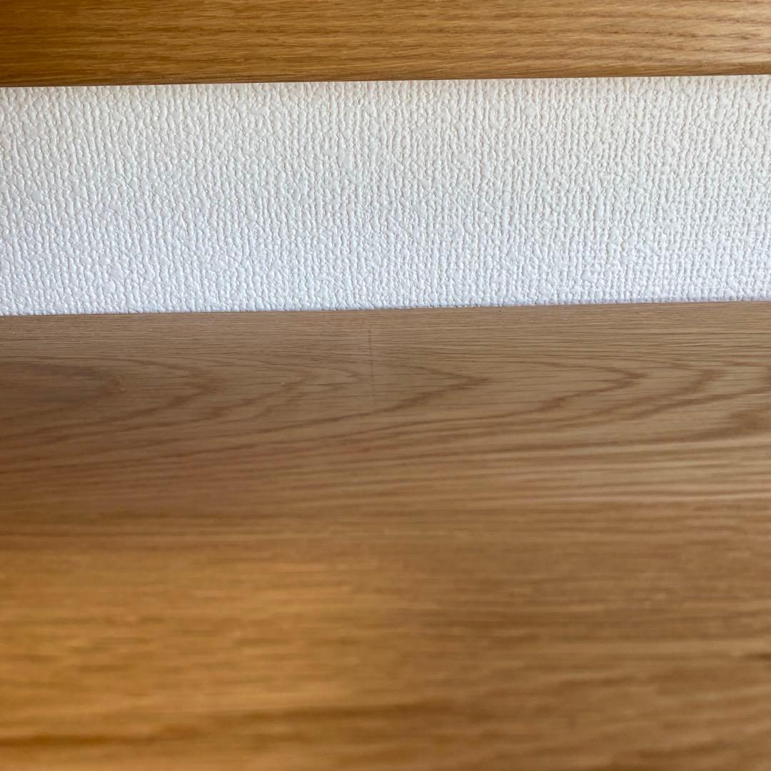 ☆ai☆【無印良品】オーク無垢材デスクと上置き棚セット