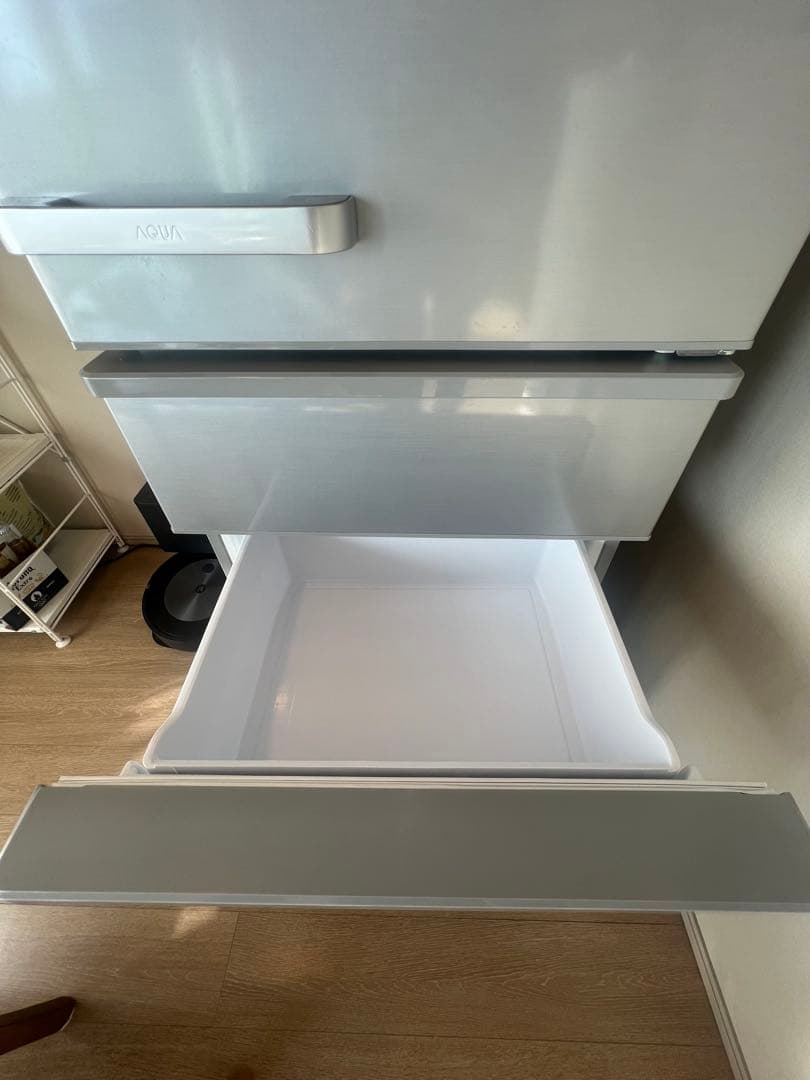 【最終値下げ】アクア　AQR-36J シルバー フレンチドア冷凍庫