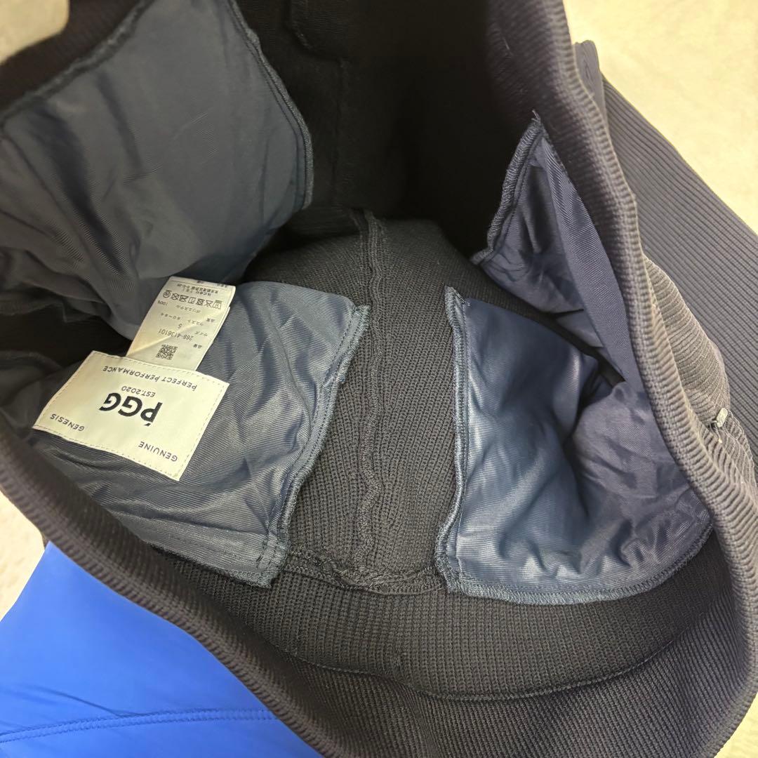 未使用級　PGG リブ編みパンツ Lサイズ ダークネイビー　冬用