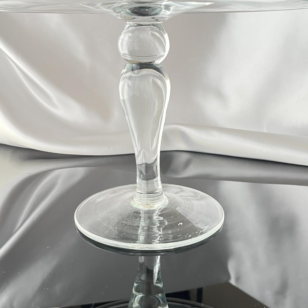 【英国】 クリスタルのケーキスタンド / オブジェスタンド【ガラス】