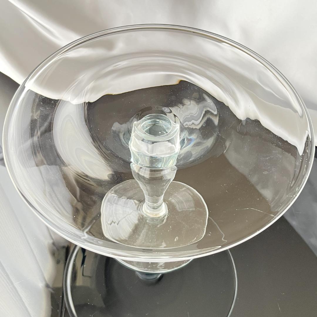 【英国】 クリスタルのケーキスタンド / オブジェスタンド【ガラス】