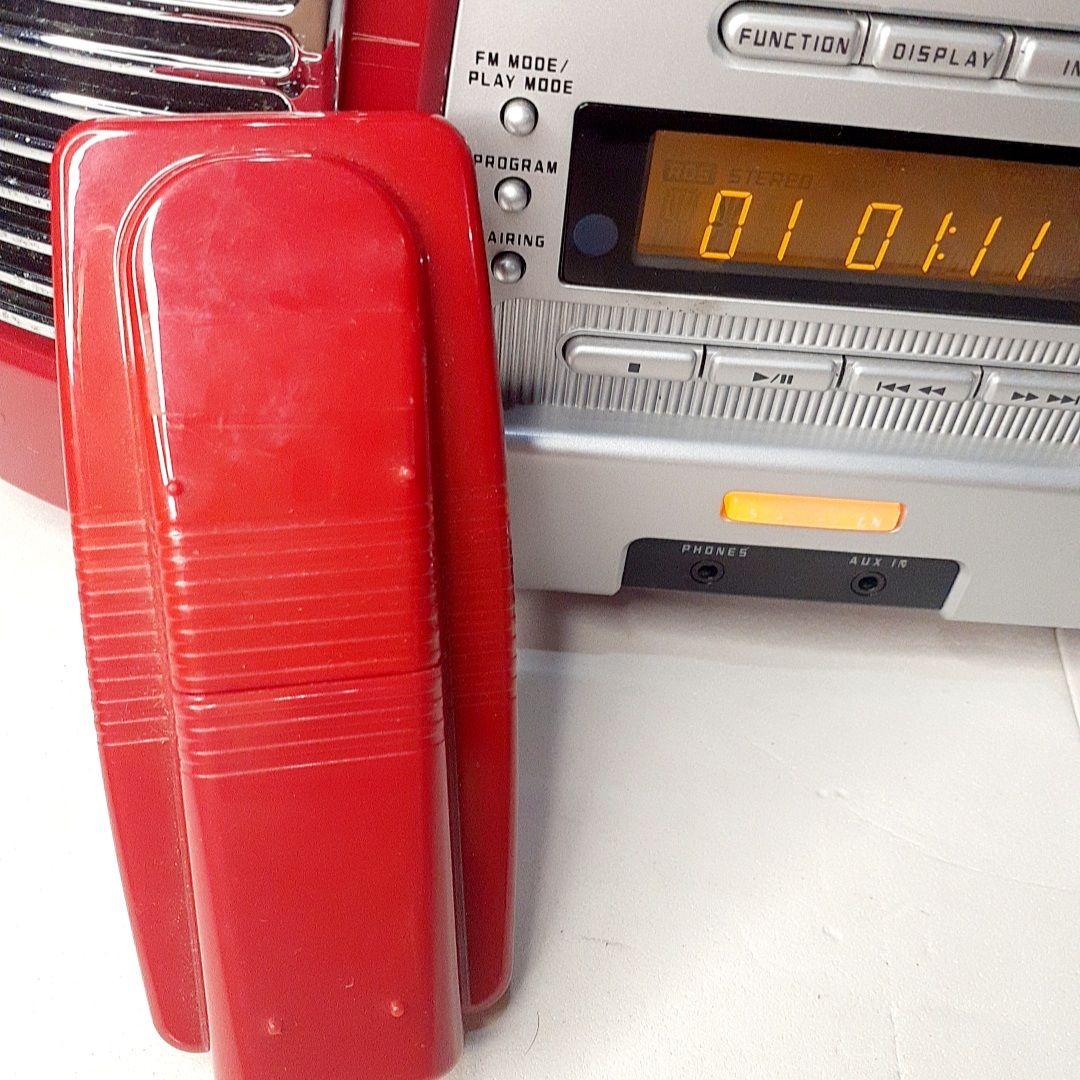 【レア美品】TEAC SL-D930 レッド CD ラジオ bluetooth