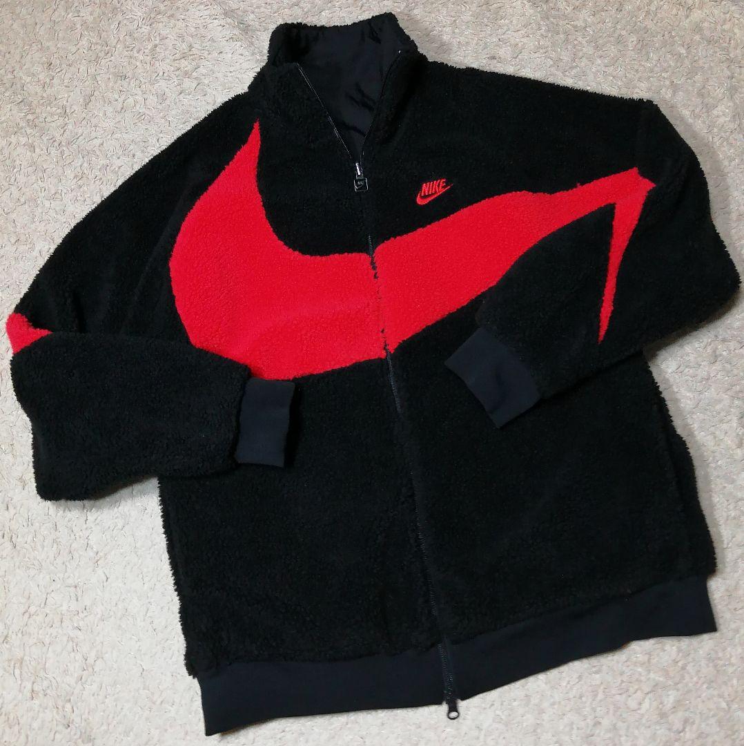 ★ナイキ★リバーシブルジャケット ボアフリースパーカー XL ナイロンジャケット