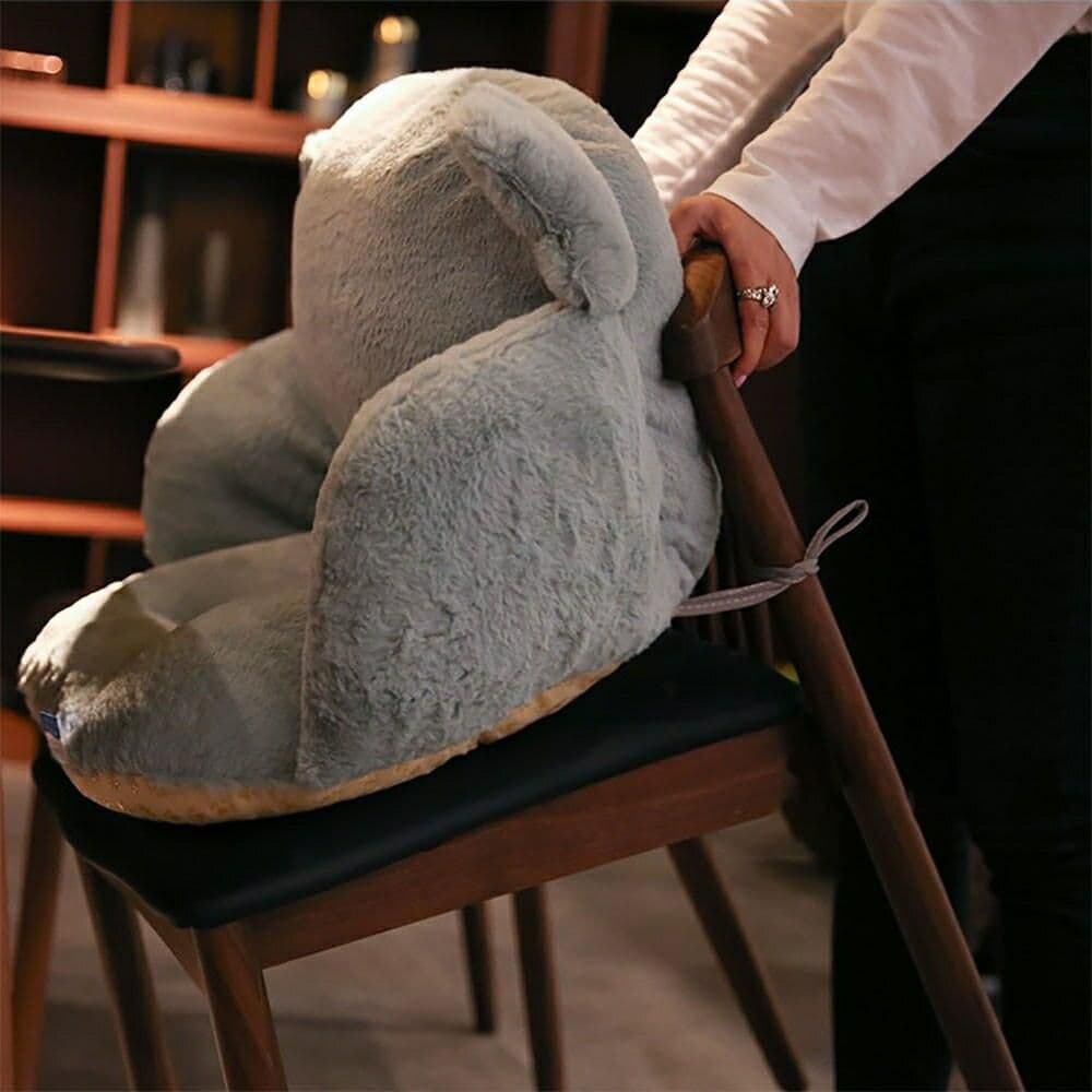 〇３個セット 猫のチェアクッション☆　椅子 クッション 座椅子 猫 グレー