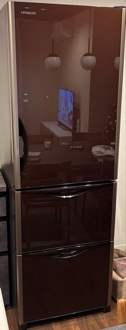 日立★冷蔵庫クリスタルブラウンR-S3800GV XT 2017年製