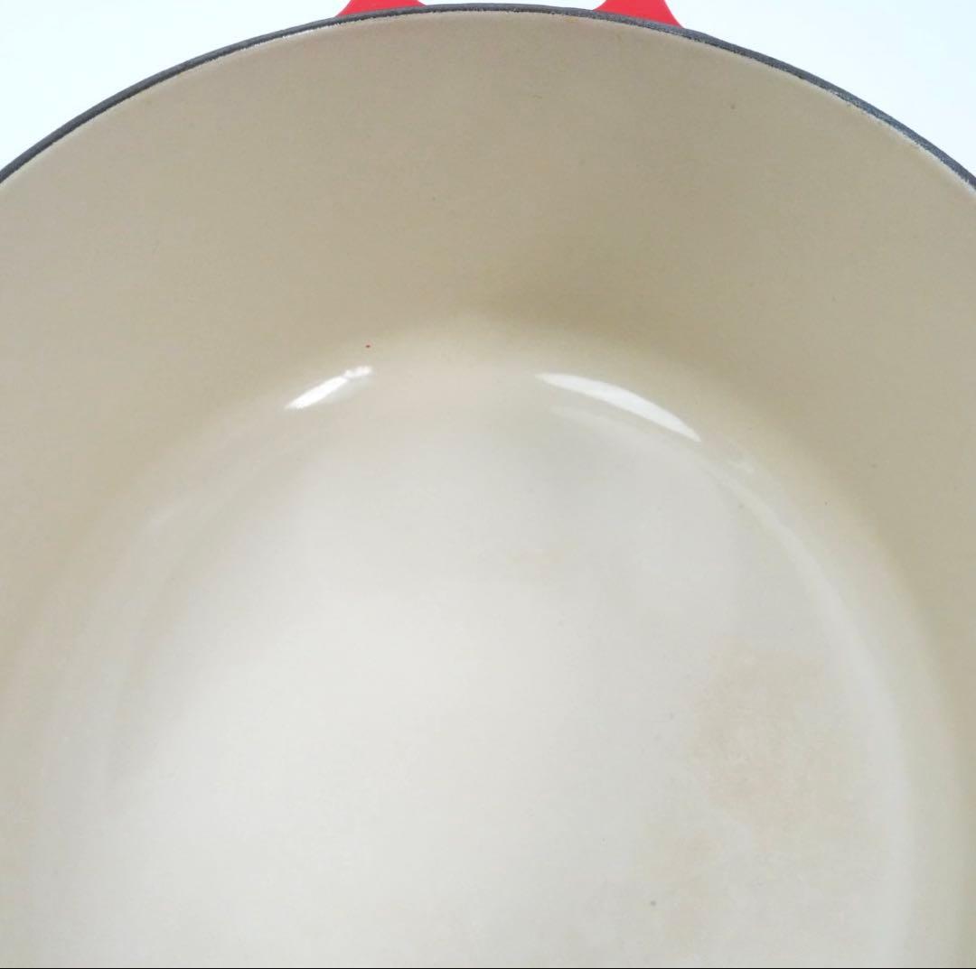 【美品】LE CREUSET　ココット オーバル チェリーレッド　27cm