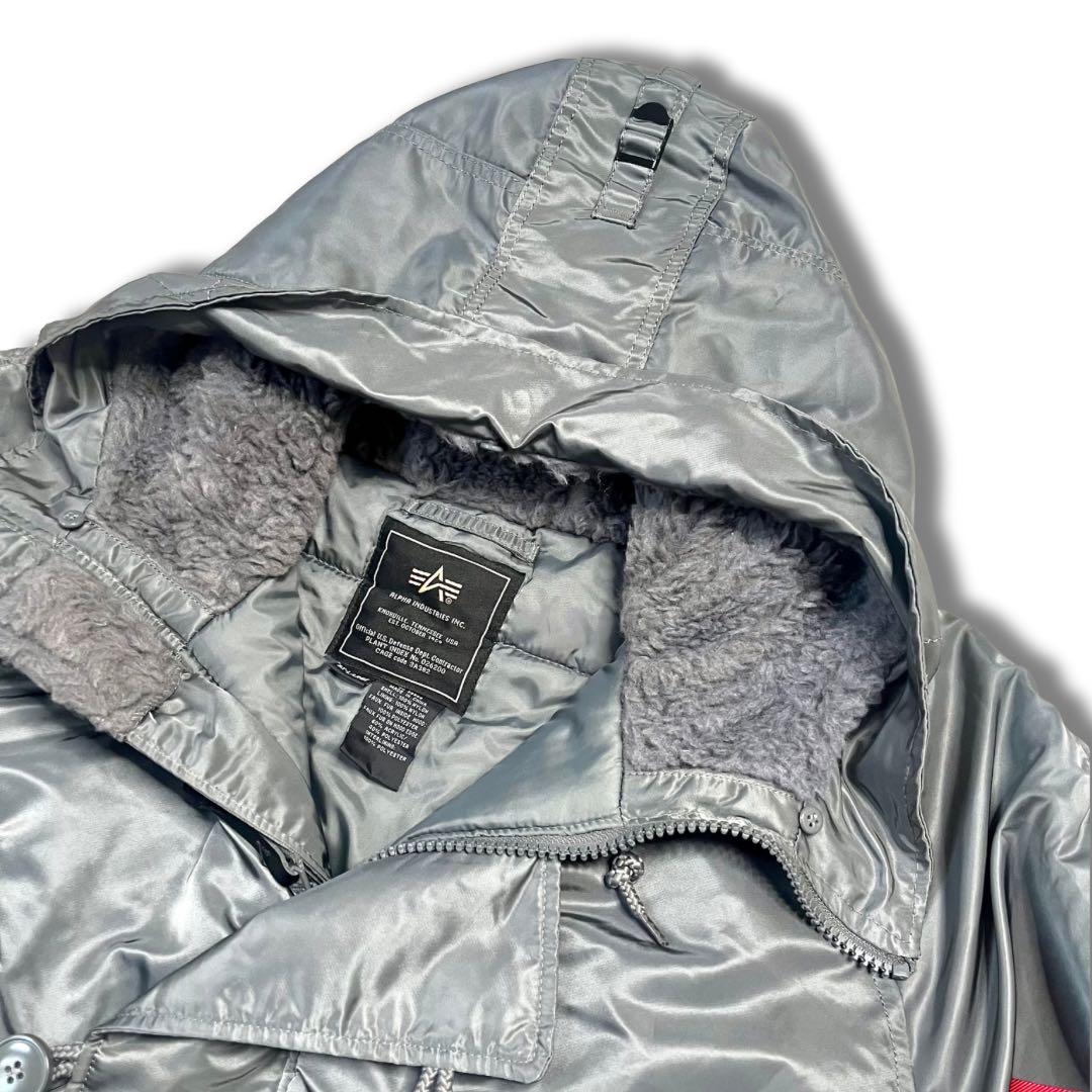 極美品 超希少✨アルファインダストリーズ ミリタリージャケッN-3B フード