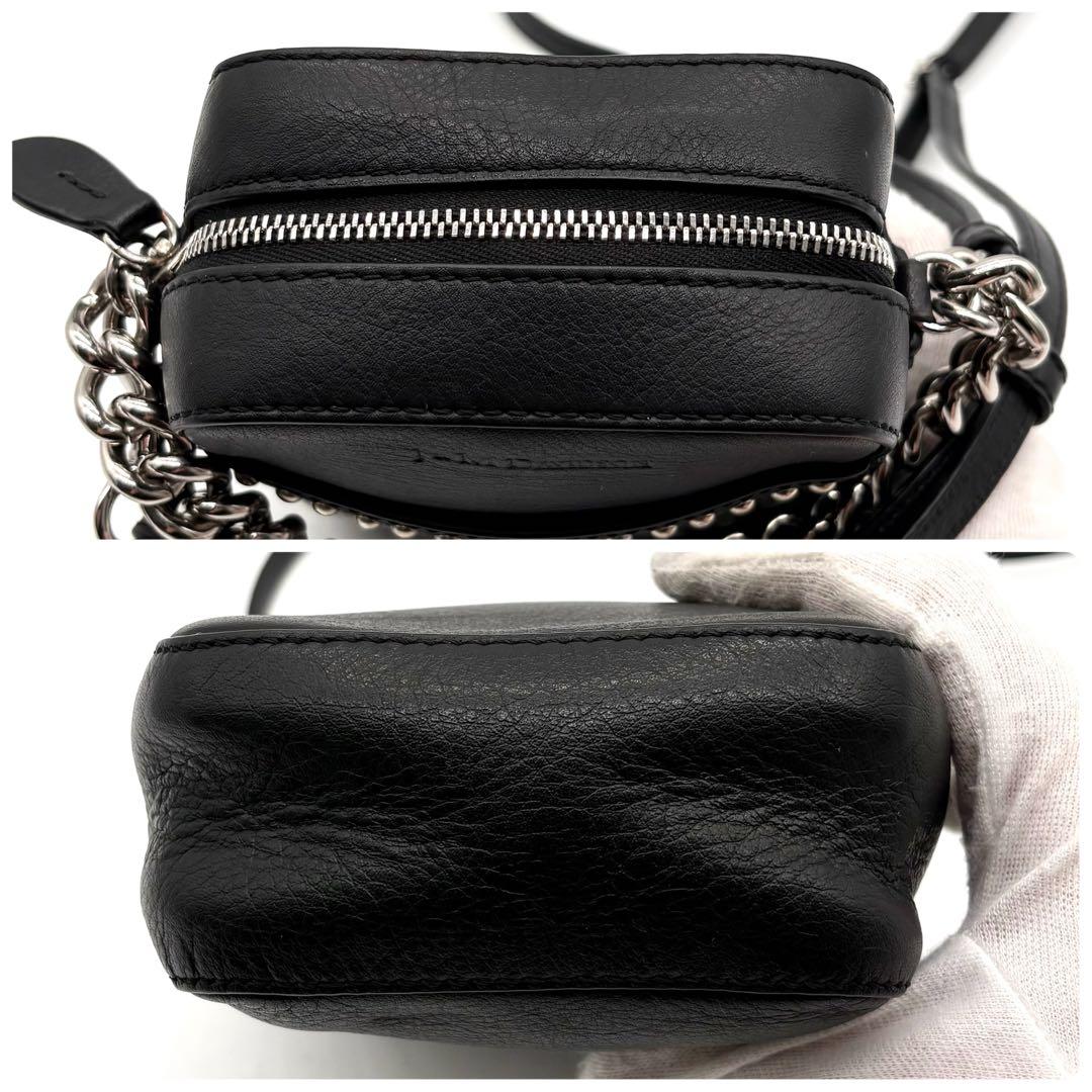 美品✨J&M DAVIDSON ペブル ミニ ショルダーバッグ レザー ブラック