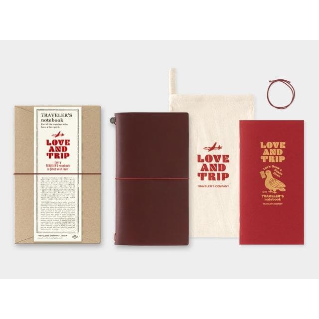 新品トラベラーズノート LOVE AND TRIP レギュラーサイズ　レッド 赤