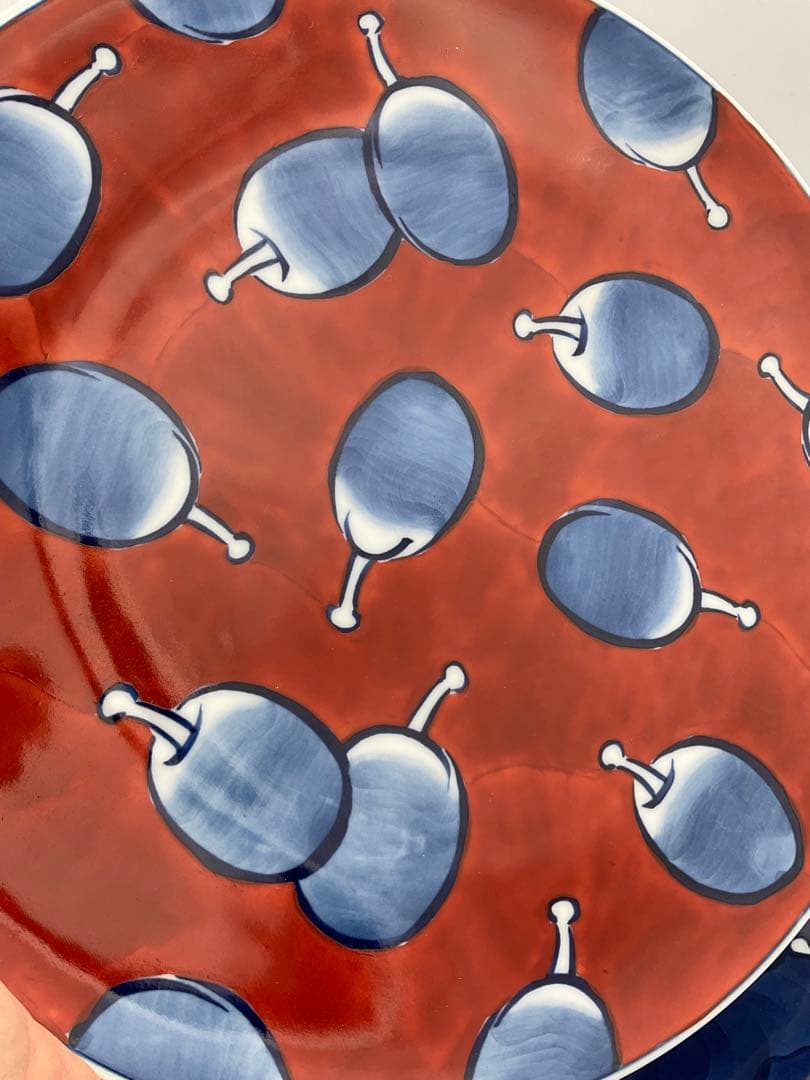 源右衛門窯　プルーン文 ペア　大皿