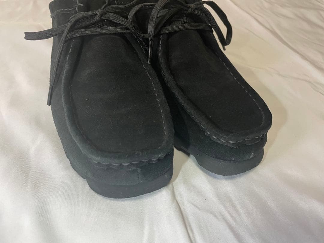 オ*ヤ様 Clarks クラークス ワラビー ゴアテックス 黒 UK7.5 25