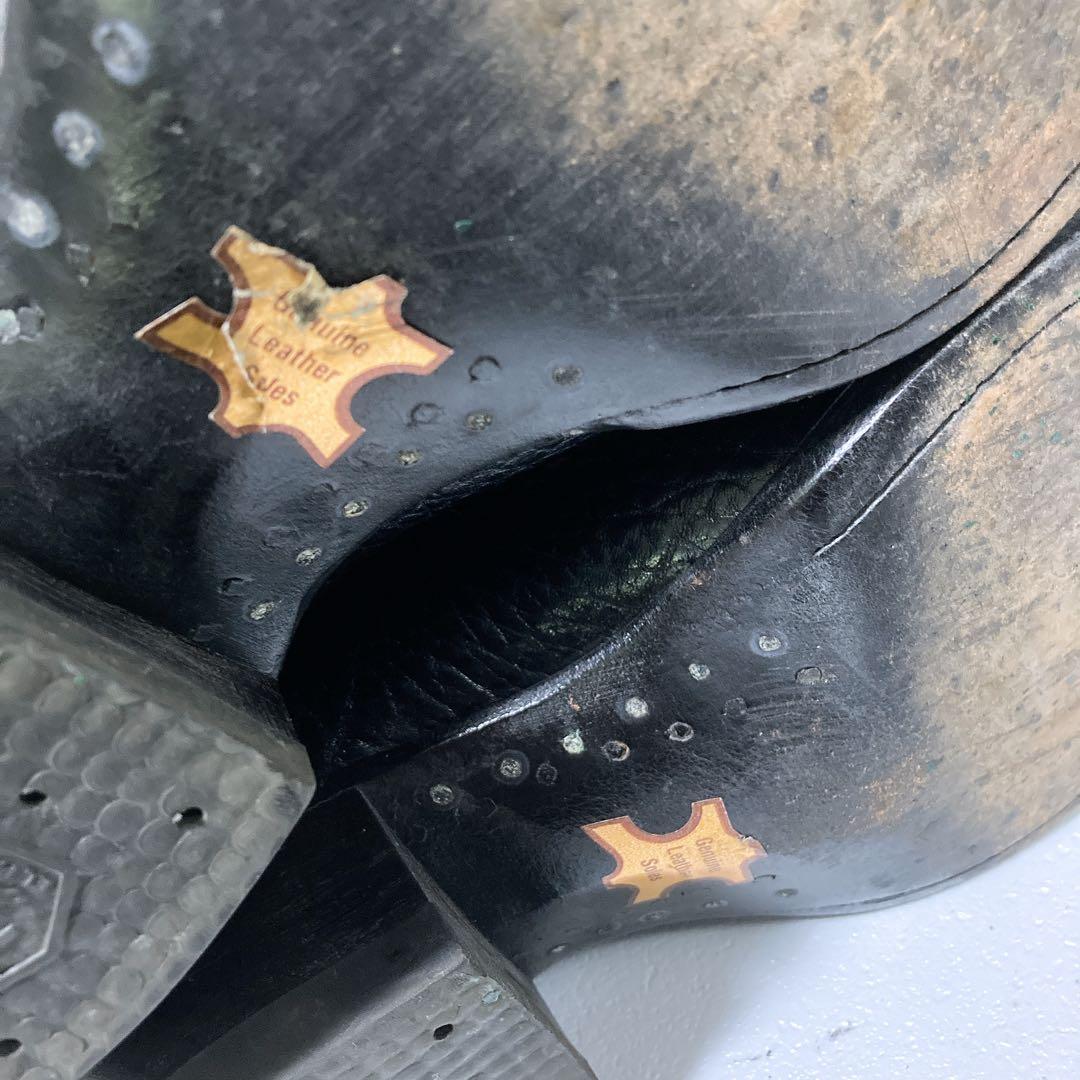 名作 トニーラマ ウエスタンブーツ カウボーイ 26.5 本革 シボ ブラック