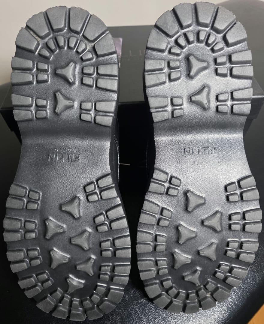 美品 FILLIN 7センチUP / UNOS ダービー シューズ 27 黒