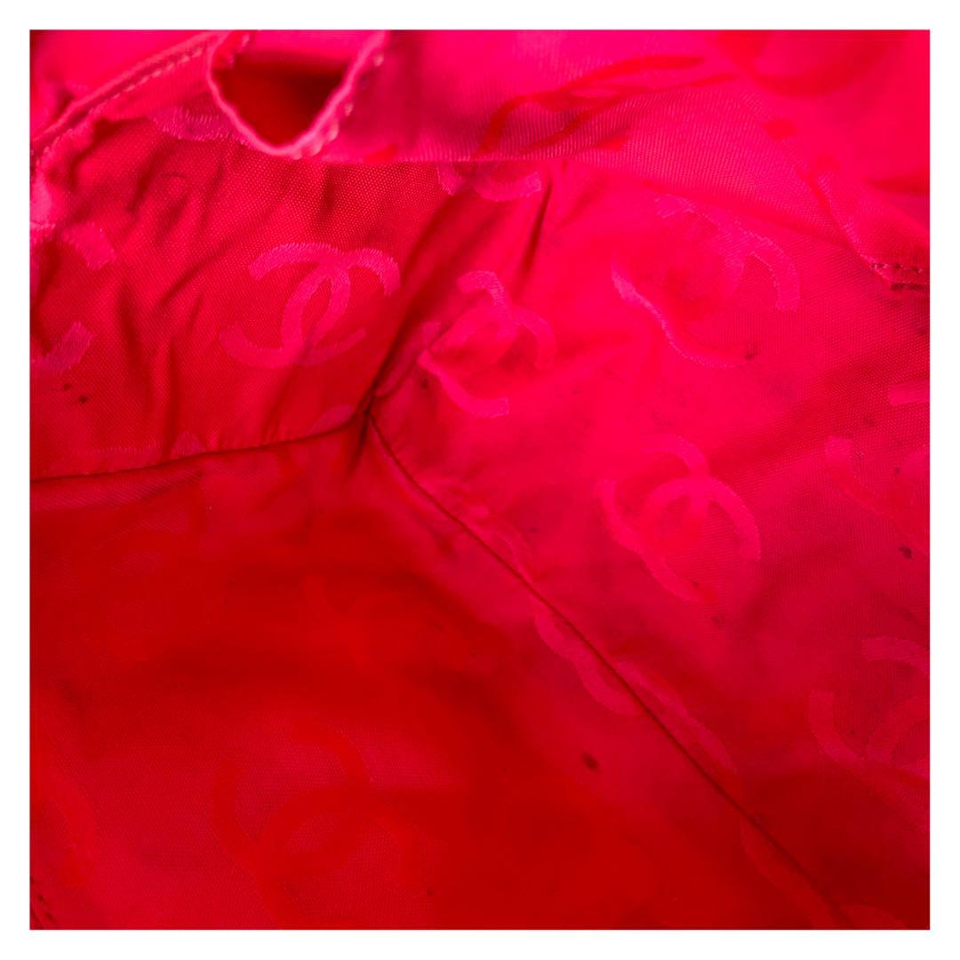 シャネル カンボンライン ラムスキン ショルダーバッグ ホワイト シルバー金具