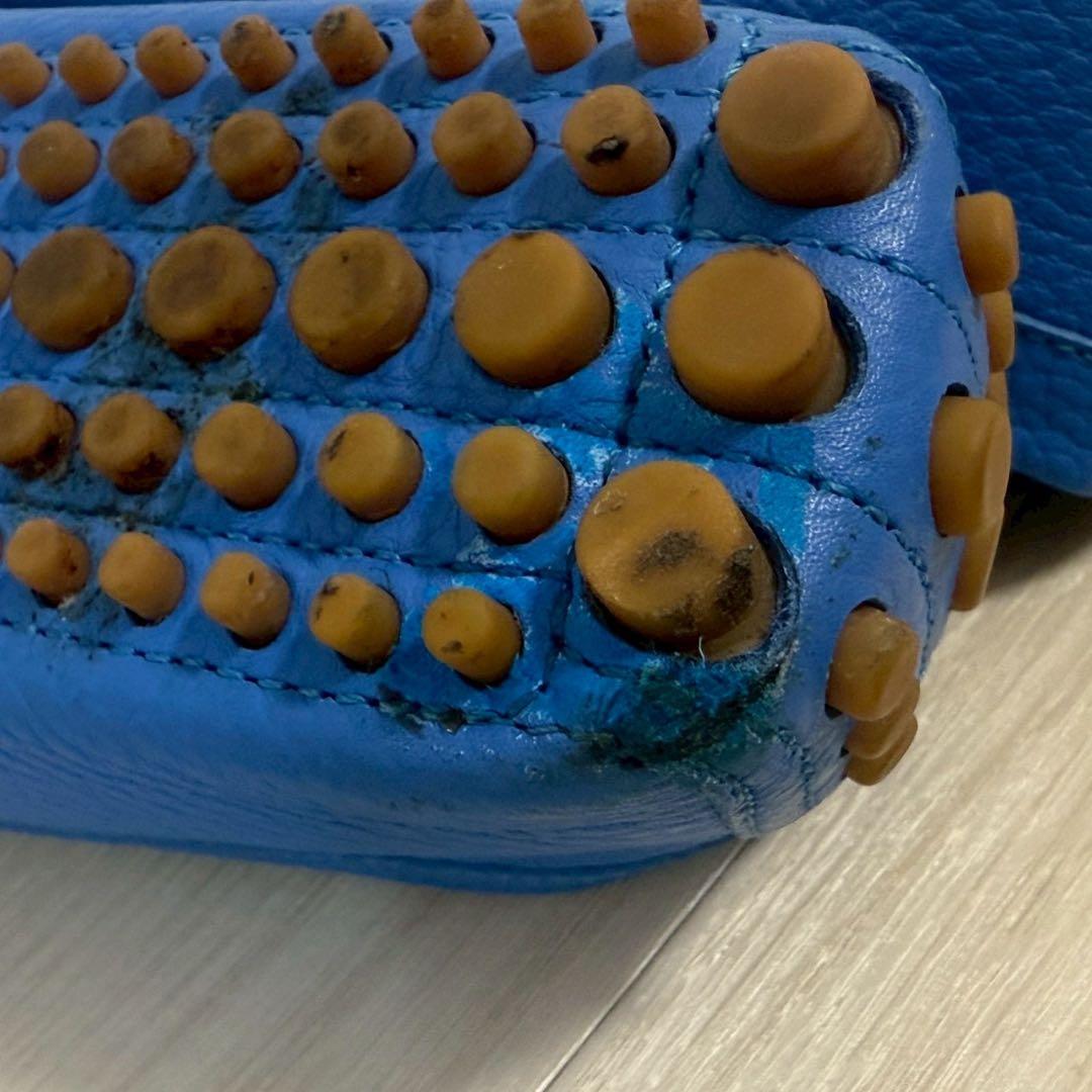 グッチ　 ドライビングシューズ　ホースビット　ビットローファー　ブルー 25cm