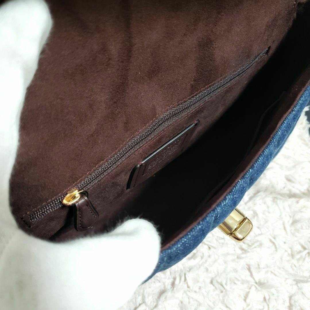 コーチ COACHデニムキルティング2wayショルダーハンドバッグ 極美品