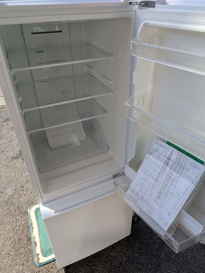 引取限定　Ｙselect ノンフロン冷凍冷蔵庫　2021年製　YRZ−F15J