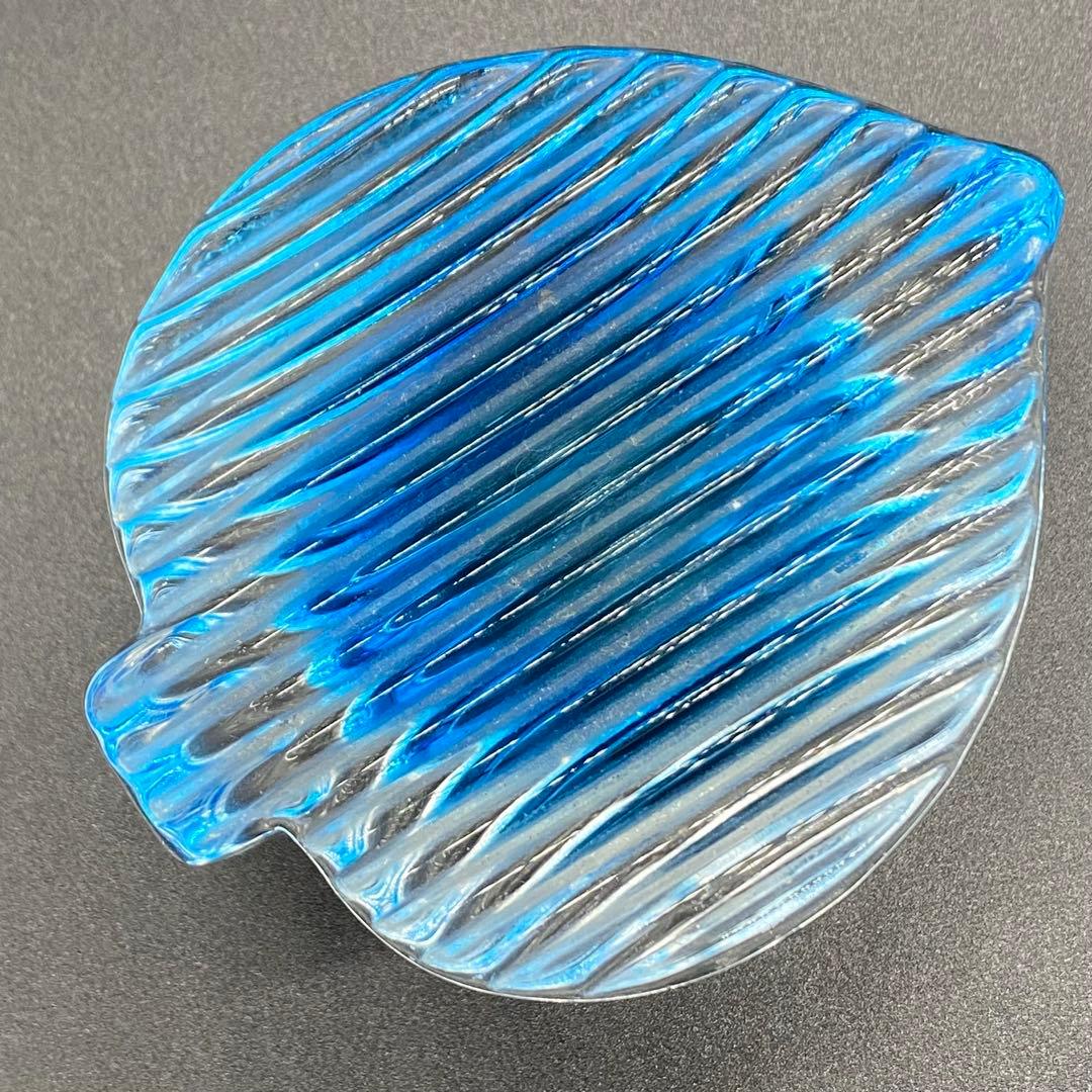 ヴィンテージ Alfredo Barbini Murano サイン入りハート灰皿