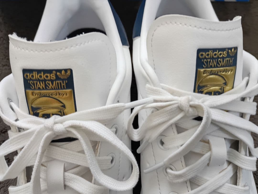 ☆極美品☆adidas Stan Smith ホワイト/ネイビー ゴルフシューズ