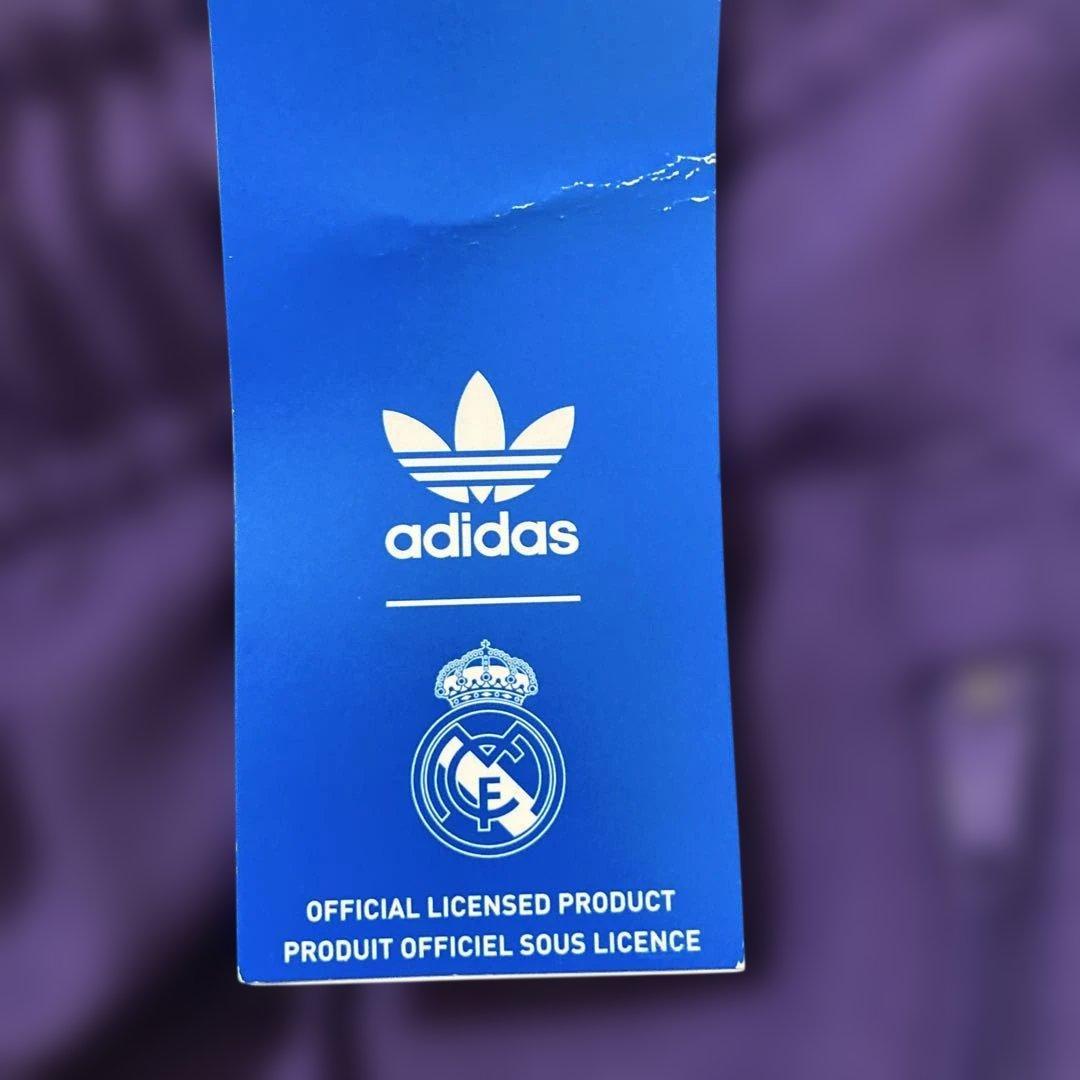 新品未使用タグ付き‼︎adidas×Realマドリード　トラックパンツ紫ジャージL
