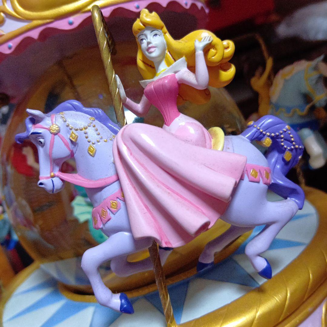 レア　ディズニープリンセス　オルゴール　スノードーム　メリーゴーランド　アリエル