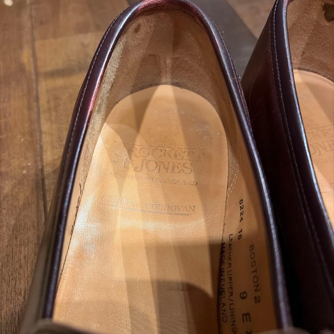CROCKETT&JONES ダークブラウン レザー ローファー※送料込