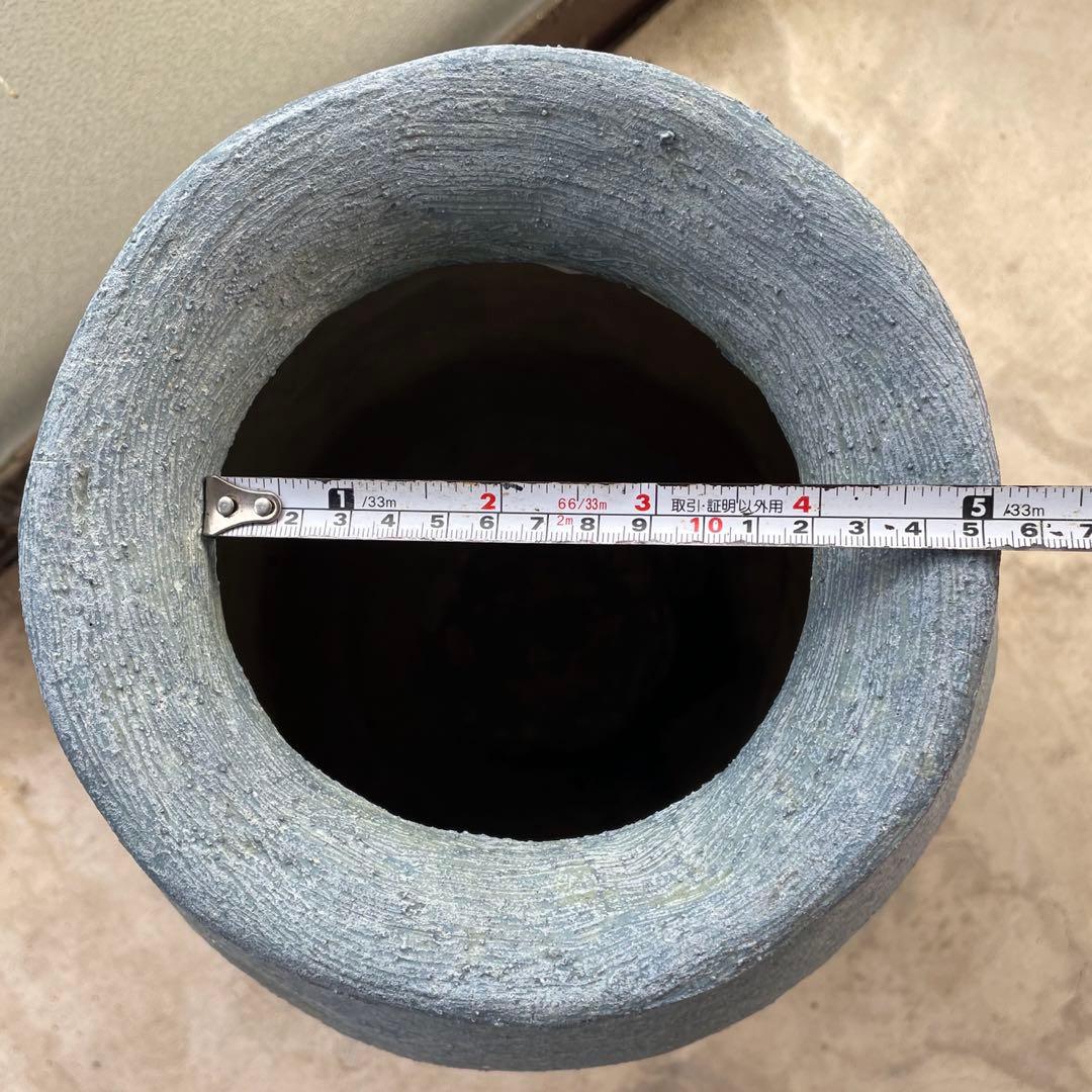 壺 傘立て 花器 高さ(約)43㎝ ビンテージ 昭和レトロ オブジェ