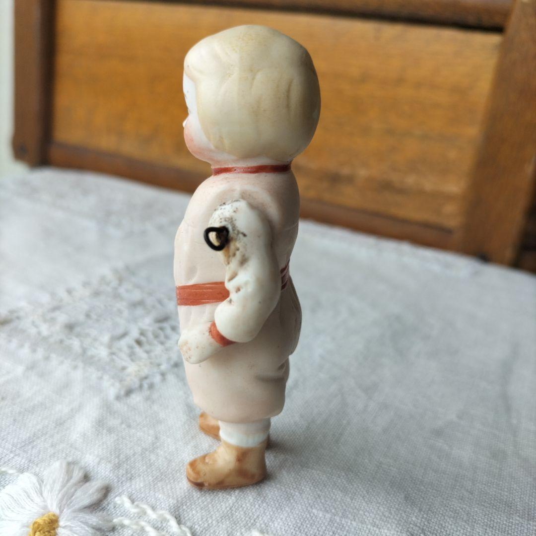 ドイツ　ビンテージ　ビスクドール　男の子　身長8.8cm HERTWIG？