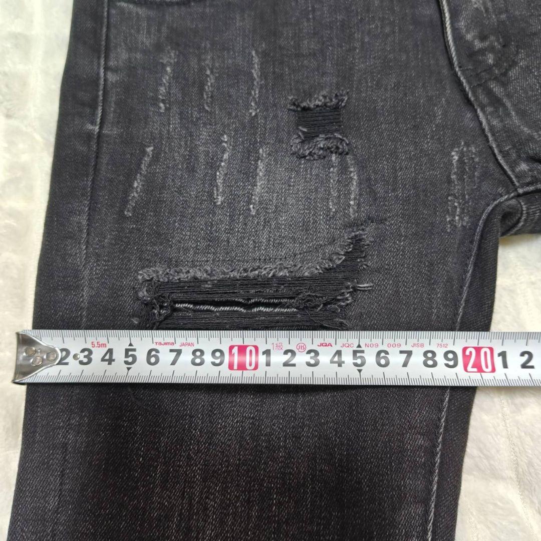 mnml ダメージ加工 ストレッチ スキニー デニムパンツ 28 ミニマル