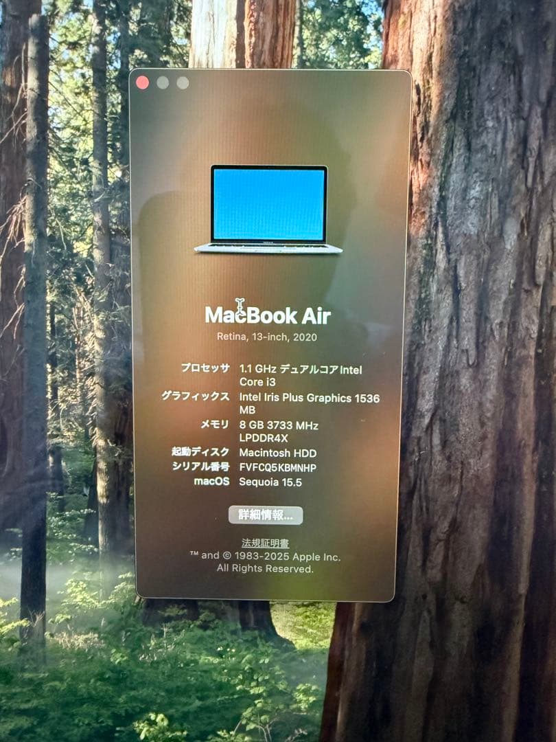 美品 Apple MacBook Air 2020 MWTJ2J/A