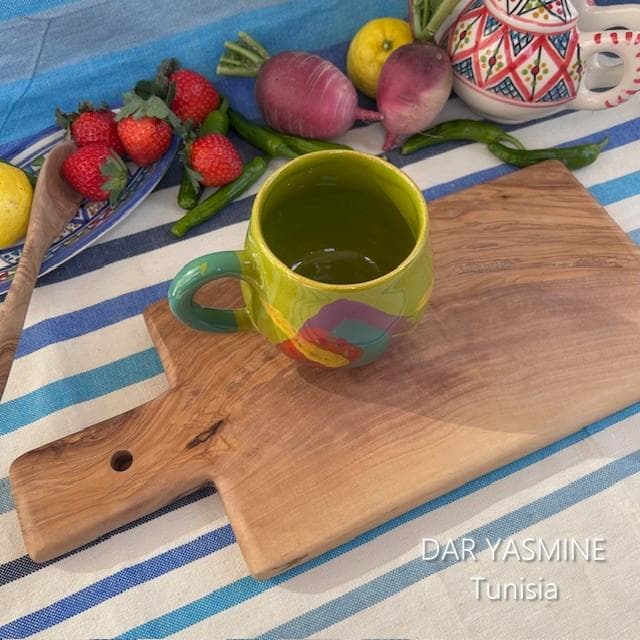 オリーブの木　持ち手角型　シンプルながらもオリーブの良さを　約39.5cm