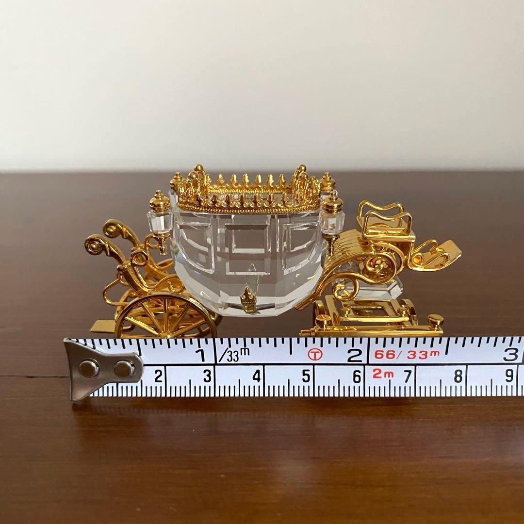 SWAROVSKI スワロフスキー クリスタル 馬車 置物