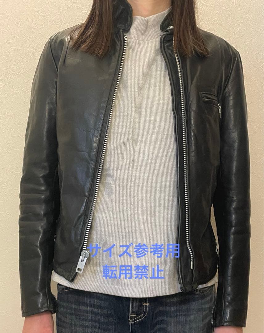 Schottレザーシングルライダース　レディース　サイズ6